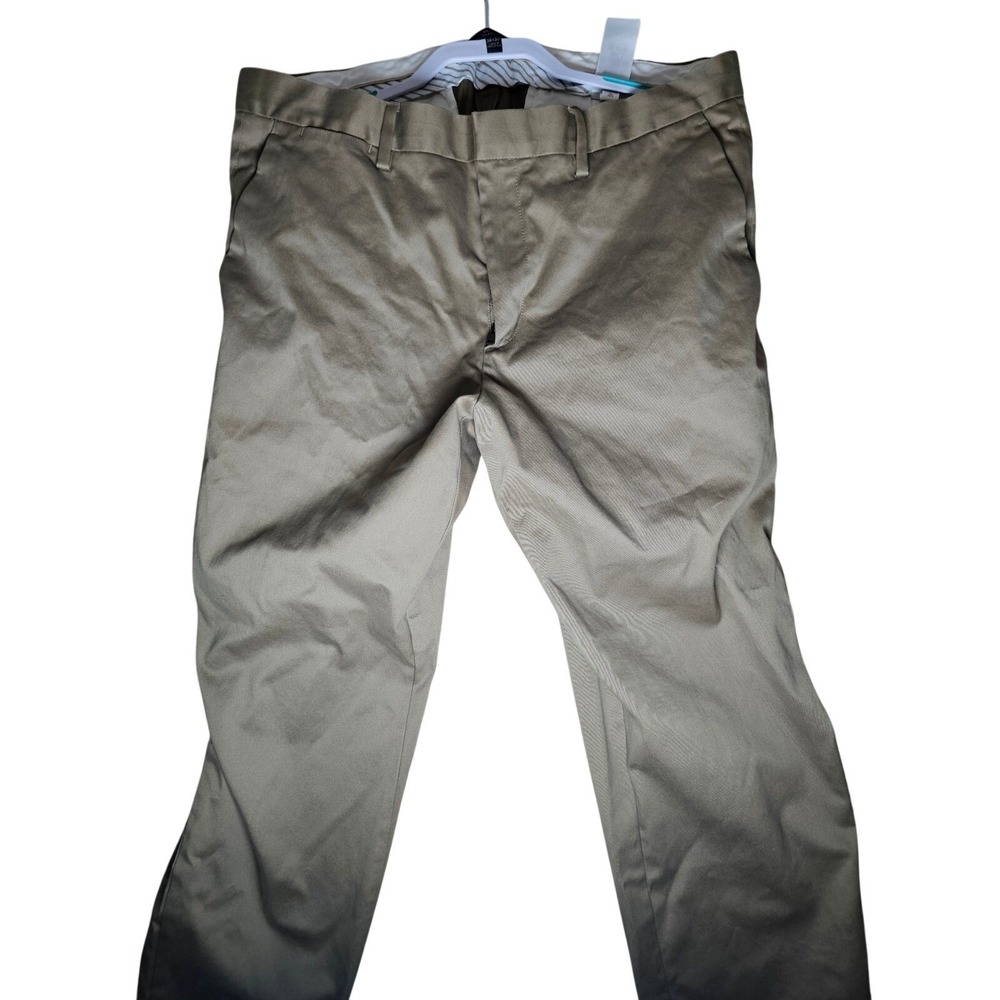 Banana Republic Mason Athletic Tapered Rapid Movement Chino Khaki 36x30 Mens
